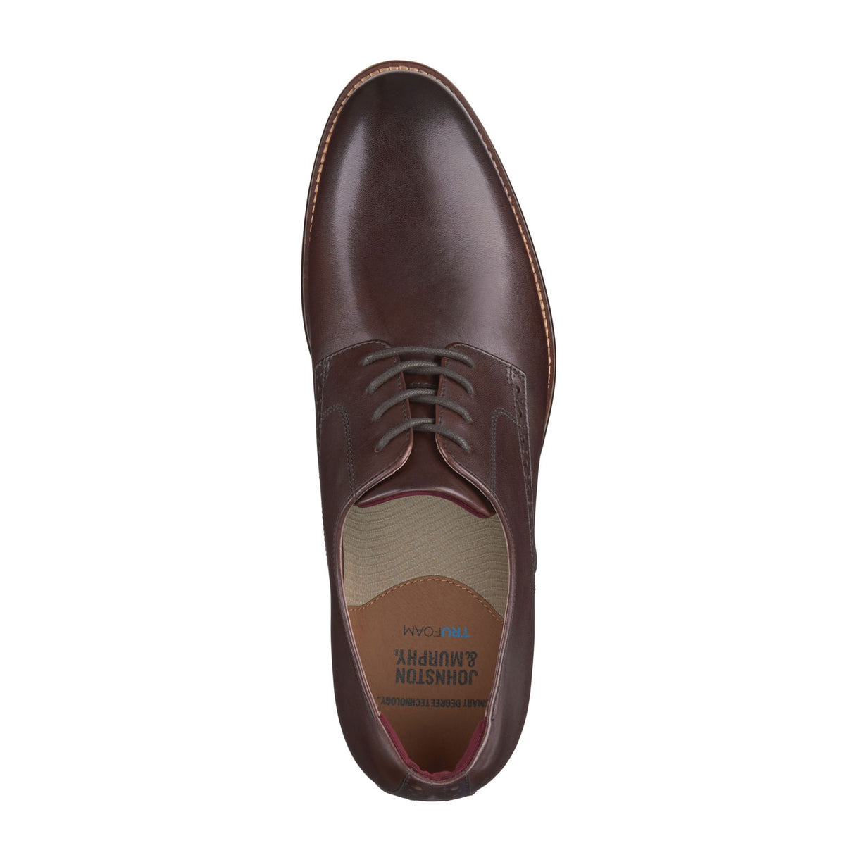 Johnston & Murphy Conard 2.0 Plain Toe Oxford (Men) - Mahogany Full Grain Dress-Casual - Oxfords - The Heel Shoe Fitters