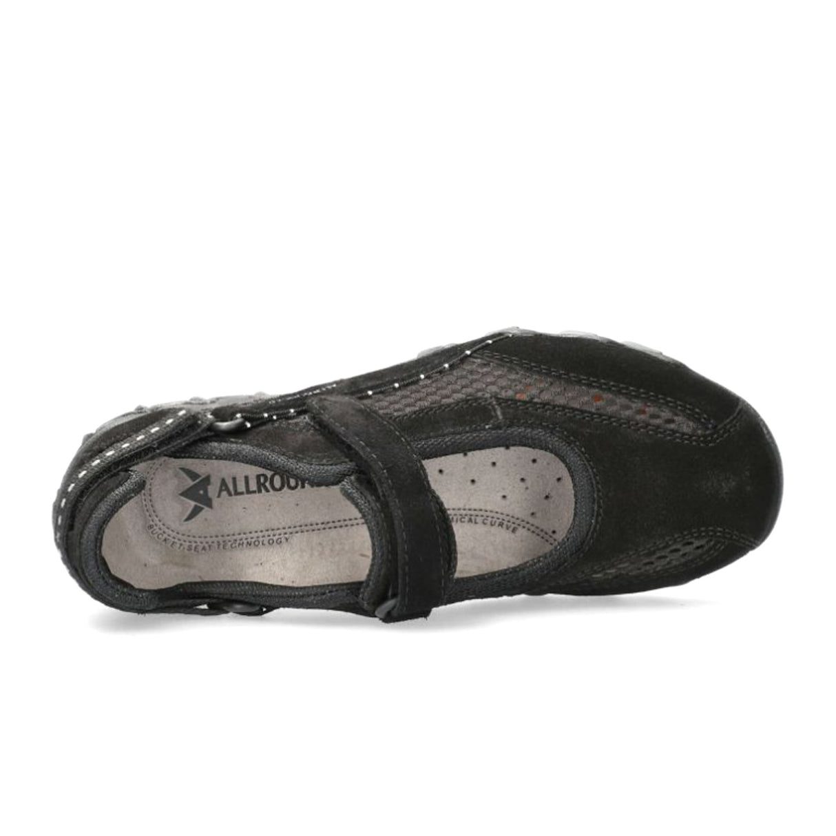 Allrounder Niro (Women) - Black/Black Suede Athletic - Walking - The Heel Shoe Fitters