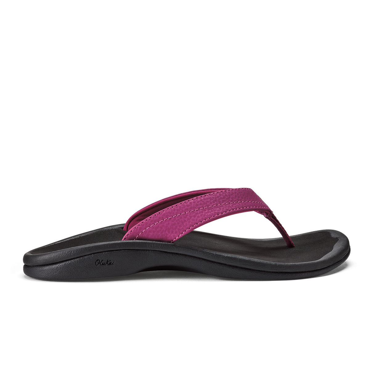 OluKai 'Ohana Sandal (Women) - Orchid Flower/Black Sandals - Thong - The Heel Shoe Fitters