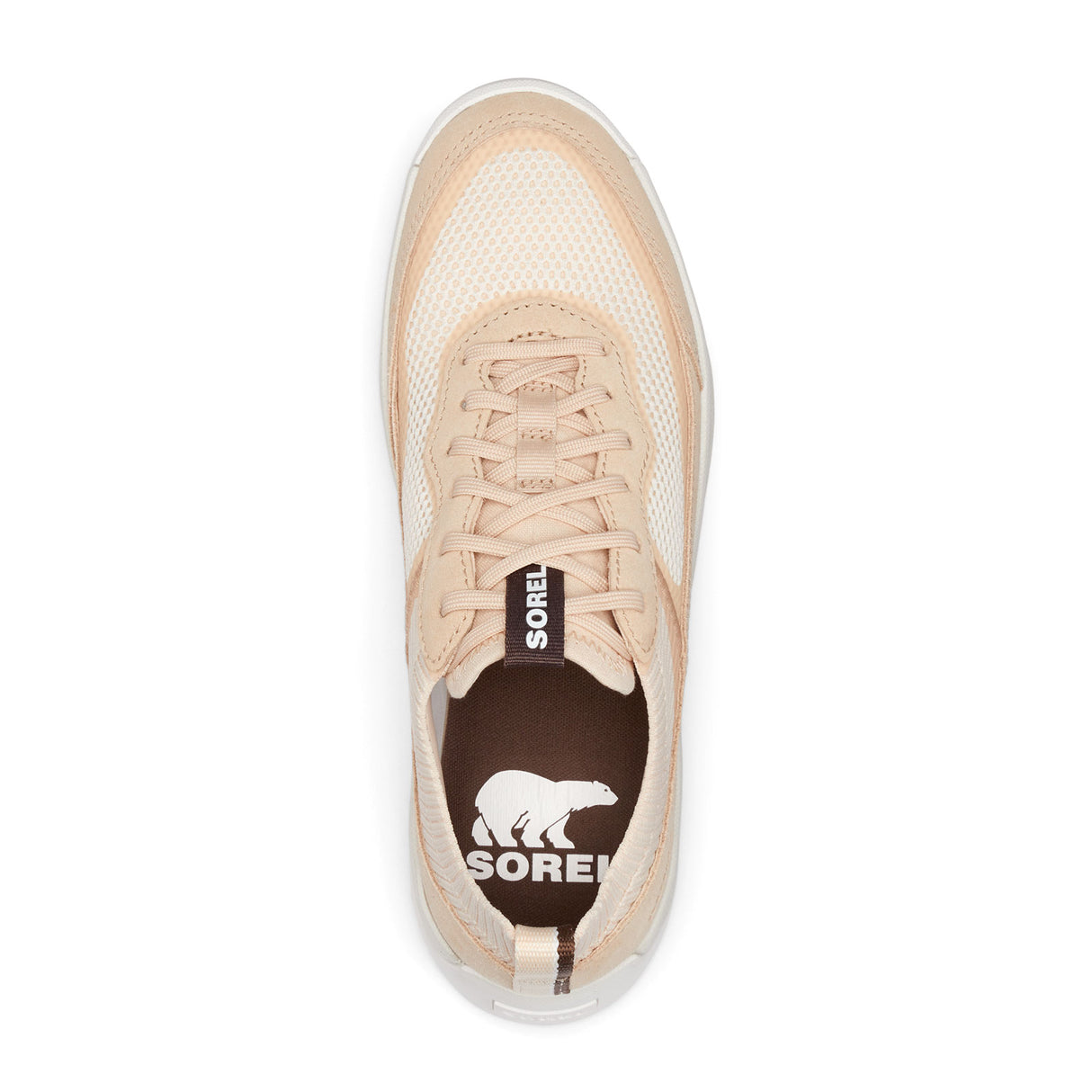 Sorel Out 'N About 503 Knit Low Sneaker (Women) - White Peach/Nova Sand Athletic - Athleisure - The Heel Shoe Fitters