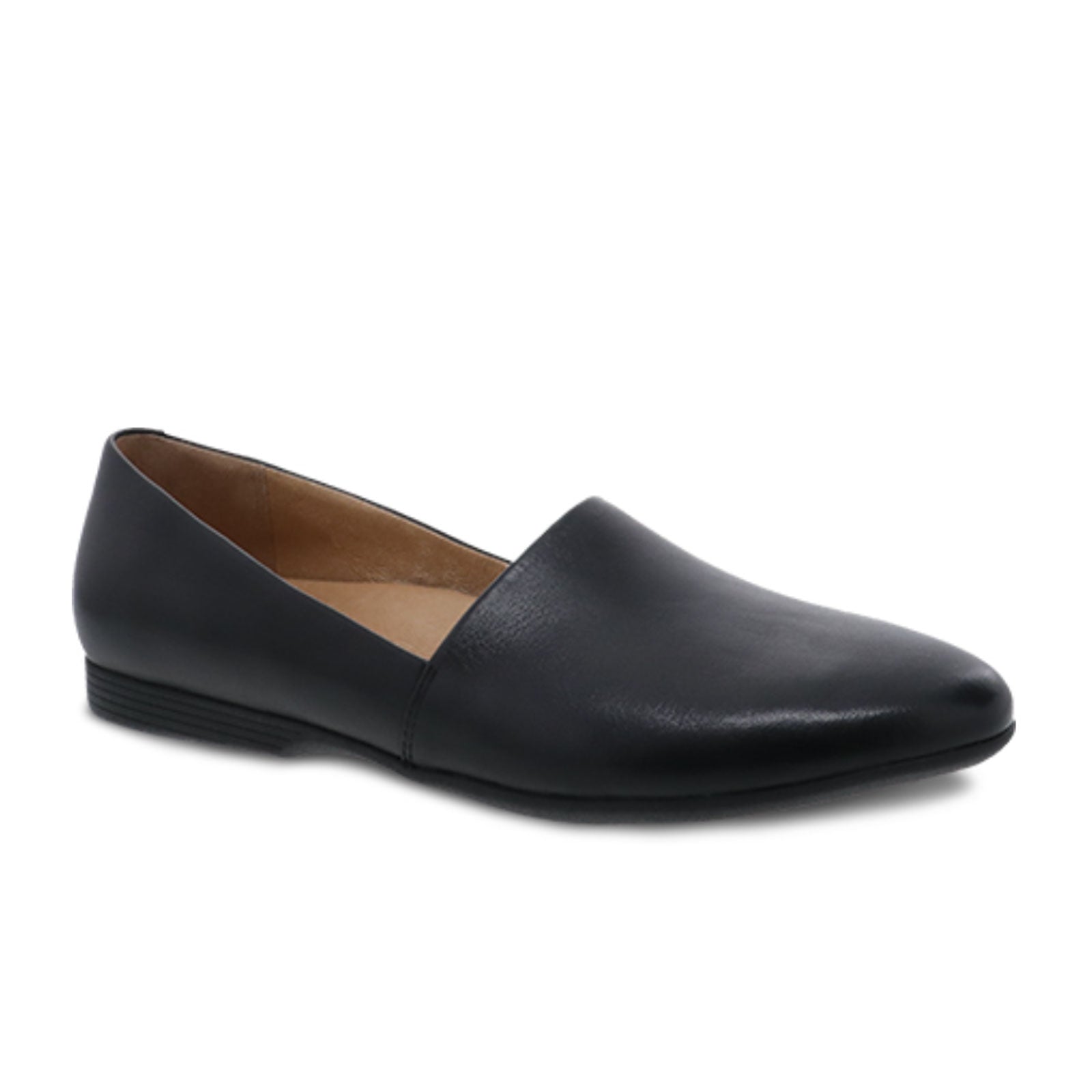 Dansko Larisa Slip On Loafer (Women) - Black Milled Nappa Dress-Casual - Flats - The Heel Shoe Fitters