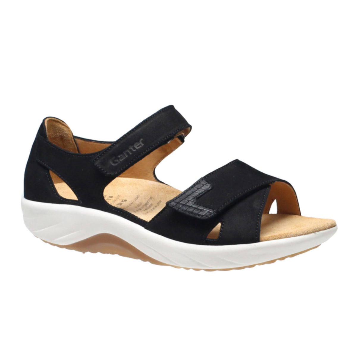 Ganter Genda 6 Backstrap Sandal (Women) - Black Sandals - Backstrap - The Heel Shoe Fitters