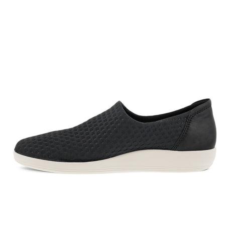 ECCO Soft 2 Slip On (Women) - Black/Black Dress-Casual - Slip Ons - The Heel Shoe Fitters