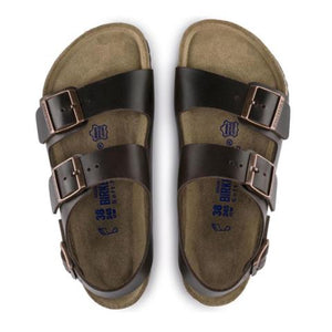 Birkenstock Milano (Unisex) - Amalfi Brown Sandals - Backstrap - The Heel Shoe Fitters