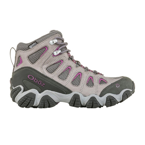 Oboz Sawtooth II Mid B-DRY Hiking Boot (Women) - Pewter/Violet Hiking - Mid - The Heel Shoe Fitters