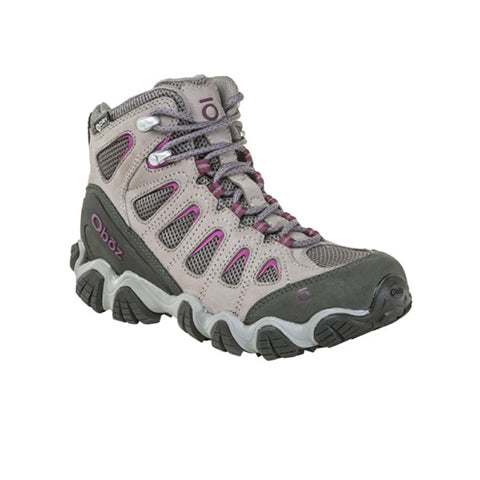 Oboz Sawtooth II Mid B-DRY Hiking Boot (Women) - Pewter/Violet Hiking - Mid - The Heel Shoe Fitters
