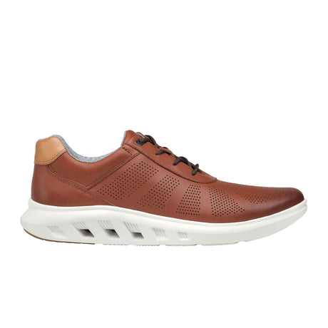 Johnston & Murphy Activate U-Throat Sneaker (Men) - Tan Full Grain Athletic - Casual - Lace Up - The Heel Shoe Fitters