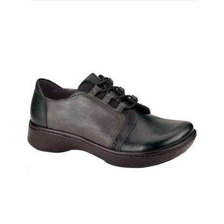 Naot Riviera Lace Up (Women) - Black Madras Leather Dress-Casual - Lace Ups - The Heel Shoe Fitters
