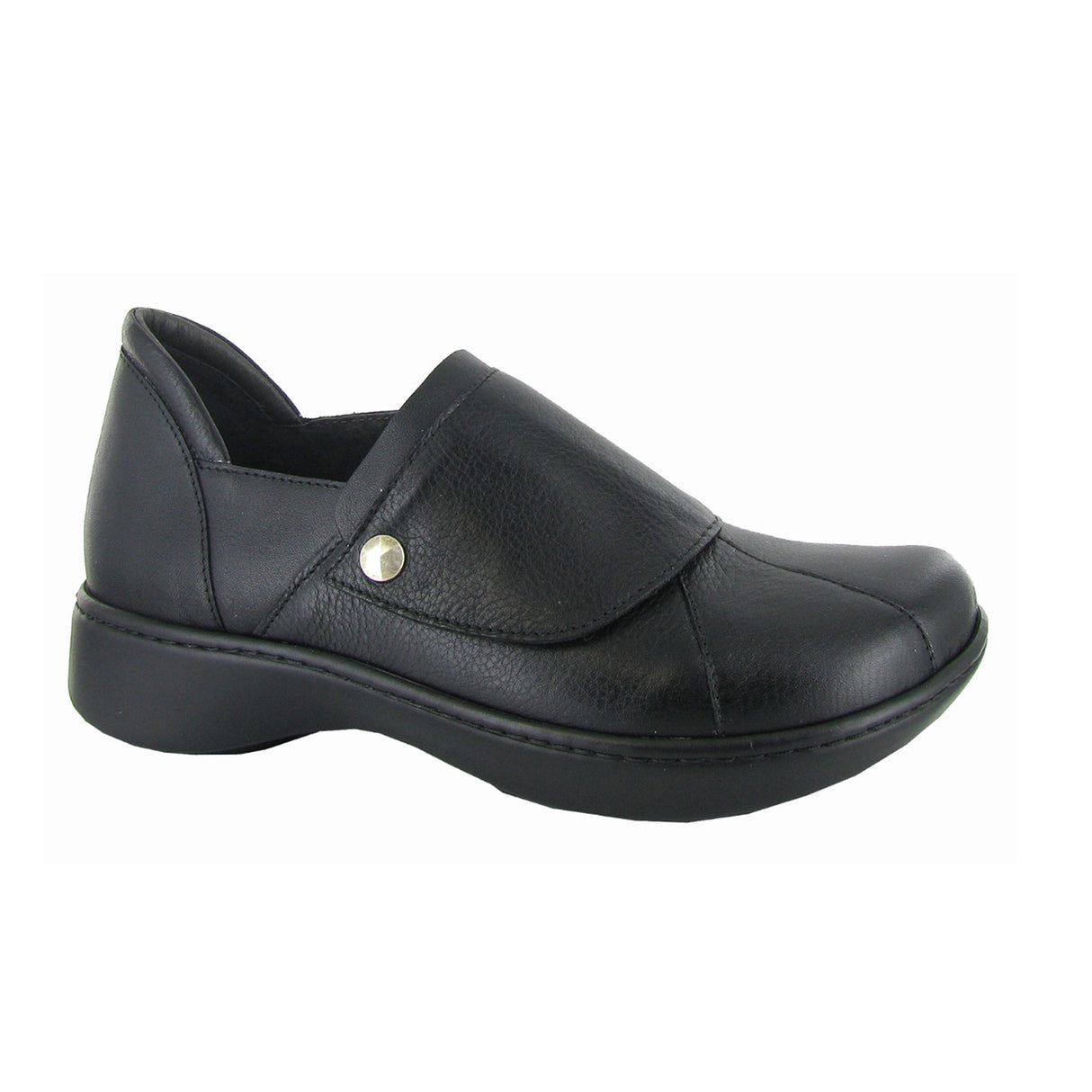 Naot Lagoon Slip On (Women) - Soft Black/Jet Black Dress-Casual - Monk Straps - The Heel Shoe Fitters