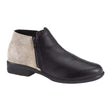 Naot Helm Ankle Boot (Women) - Soft Black/Speckled Beige Boots - Casual - Low - The Heel Shoe Fitters