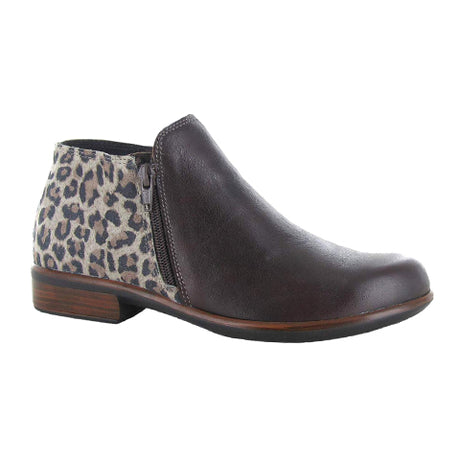 Naot Helm Ankle Boot (Women) - Cheetah Suede/Soft Brown Boots - Fashion - Ankle Boot - The Heel Shoe Fitters