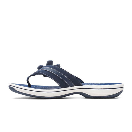 Clarks Brinkley Flora Thong Sandal (Women) - Navy Sandals - Thong - The Heel Shoe Fitters