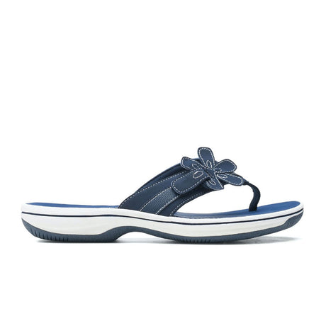 Clarks Brinkley Flora Thong Sandal (Women) - Navy Sandals - Thong - The Heel Shoe Fitters