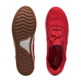 Clarks Breeze Ave Sneaker (Women) - Red Dress-Casual - Sneakers - The Heel Shoe Fitters