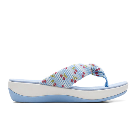Clarks Arla Glison Thong Sandal (Women) - Blue Synthetic Sandals - Thong - The Heel Shoe Fitters