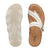 Clarks Brynn Madi Thong Sandal (Women) - White Leather Sandals - Thong - The Heel Shoe Fitters