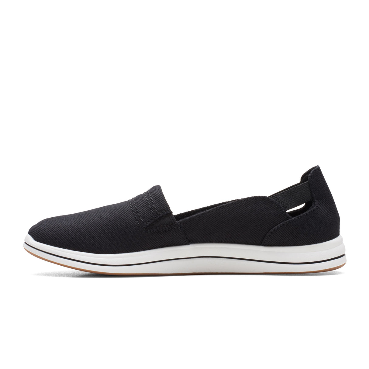 Clarks Breeze Step Slip On (Women) - Black Dress-Casual - Slip Ons - The Heel Shoe Fitters