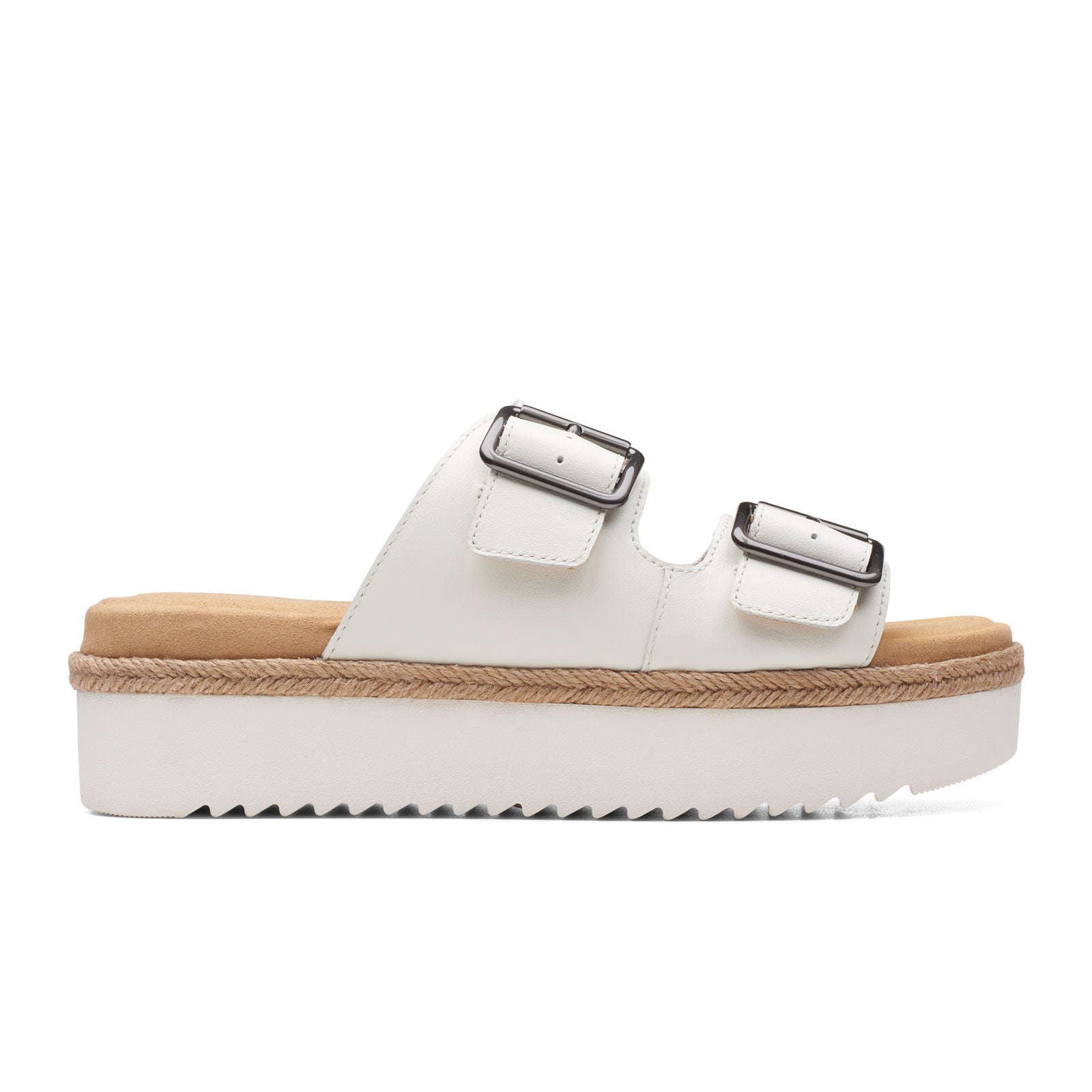 Clarks store sandals white