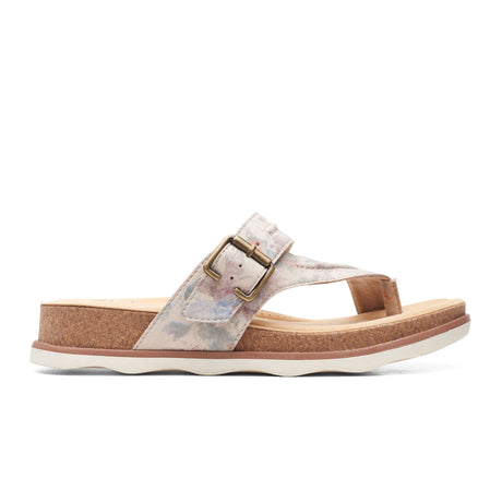 Clarks Brynn Madi Thong Sandal (Women) - Sand Interest Sandals - Thong - The Heel Shoe Fitters