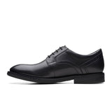 Clarks Un Hugh Lace Oxford (Men) - Black Leather Dress-Casual - Oxfords - The Heel Shoe Fitters