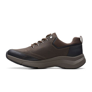 Clarks Wave 2.0 Vibe Waterproof Lace-up Sneaker (Men) - Dark Brown Dress-Casual - Sneakers - The Heel Shoe Fitters