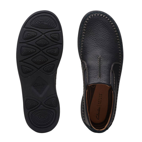 Clarks Nature 5 Walk Slip On Shoe (Men) - Black Combi Dress-Casual - Slip Ons - The Heel Shoe Fitters