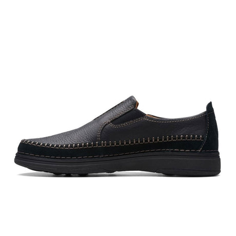 Clarks Nature 5 Walk Slip On Shoe (Men) - Black Combi Dress-Casual - Slip Ons - The Heel Shoe Fitters