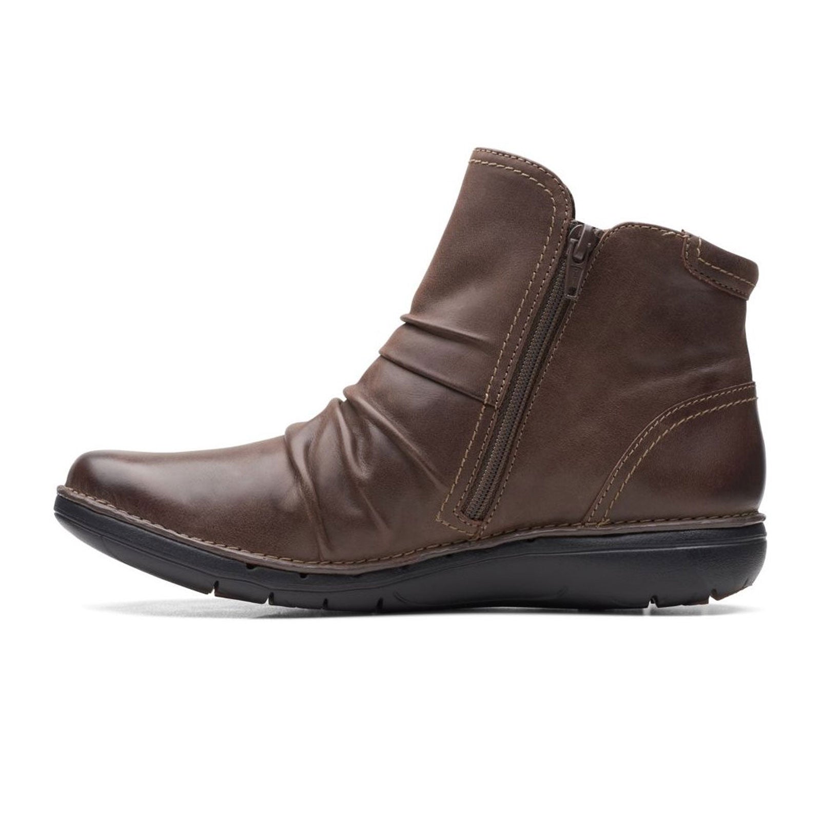 Rug Land Forskel Clarks Un Loop Top Ankle Boot (Women) - Dark Brown Leather - The Heel Shoe  Fitters