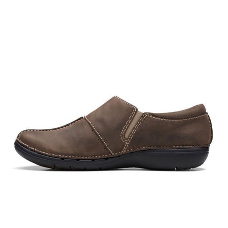 Clarks Un Loop Ave Slip On (Women) - Taupe Dress-Casual - Slip Ons - The Heel Shoe Fitters