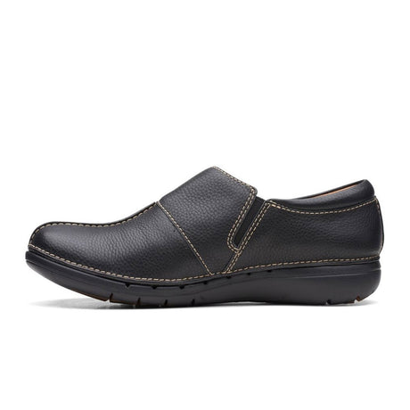 Clarks Un Loop Ave Slip On (Women) - Black Dress-Casual - Slip Ons - The Heel Shoe Fitters