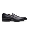 Clarks Un Hugh Step Slip On Loafer (Men) - Black Leather Dress-Casual - Slip On - The Heel Shoe Fitters