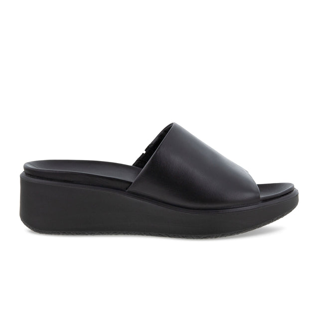 ECCO Flowt LX Wedge Slide Sandal (Women) - Black Sandal - Slide - The Heel Shoe Fitters