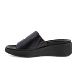 ECCO Flowt LX Wedge Slide Sandal (Women) - Black Sandal - Slide - The Heel Shoe Fitters