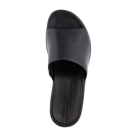 ECCO Flowt LX Wedge Slide Sandal (Women) - Black Sandal - Slide - The Heel Shoe Fitters