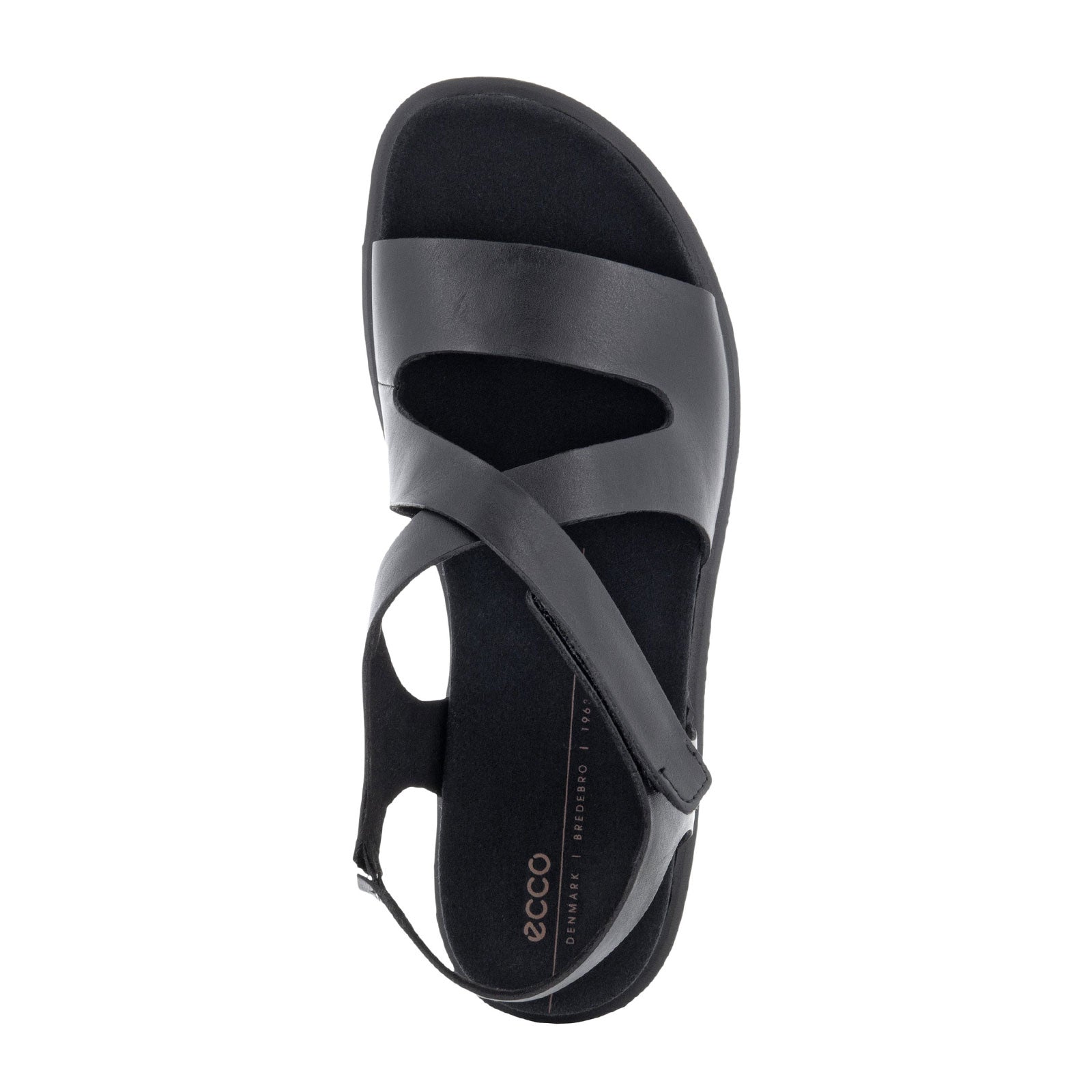 Ecco Flowt Cross Strap Sandal - Black The Heel Shoe