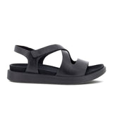 ECCO Flowt Cross Strap Backstrap Sandal (Women) - Black Sandals - Backstrap - The Heel Shoe Fitters