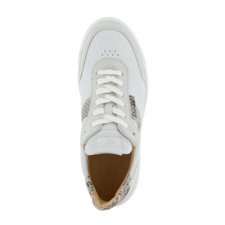 ECCO Street Tray Sneaker (Women) - Shadow White/White/Limestone Black Dress-Casual - Sneakers - The Heel Shoe Fitters