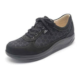 Finn Comfort Columbia Lace Up (Women) - Black Nero Dress-Casual - Sneakers - The Heel Shoe Fitters