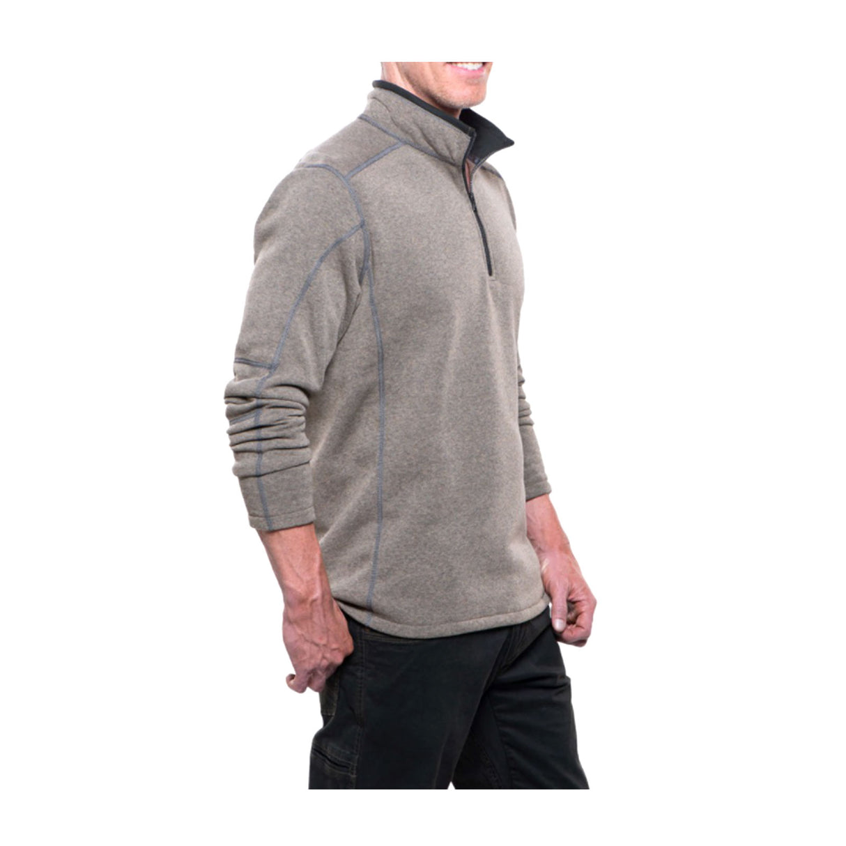 Kuhl Revel 1/4 Zip Sweater (Men) - Oatmeal Apparel - Top - Long Sleeve - The Heel Shoe Fitters