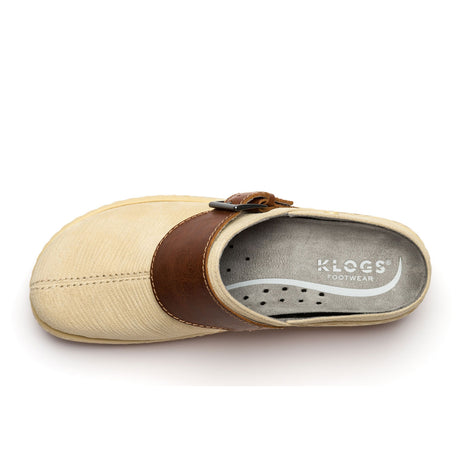 Klogs Austin Clog (Women) - Natural Warrior Suede Dress-Casual - Clogs & Mules - The Heel Shoe Fitters