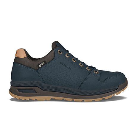 Lowa Locarno GTX Lo Hiking Shoe (Men) - Navy Hiking - Low - The Heel Shoe Fitters