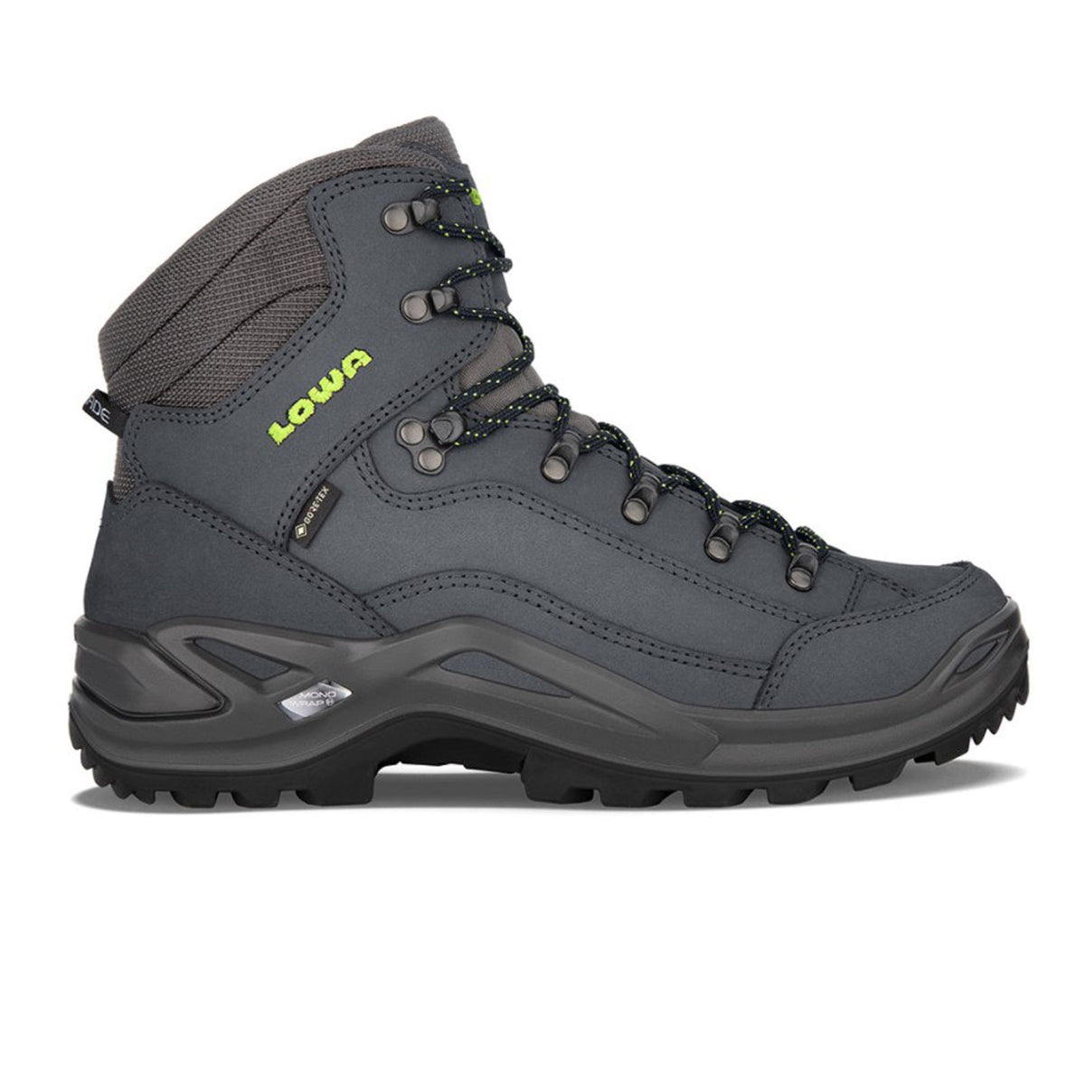 LOWA Renegade GTXQ Mid Boots Mens Size 13 Gray Nubuck Gore-Tex Hiking Waterproof Renegade GTX® MID Wide - Hiking – LOWA Boots AU main image 3