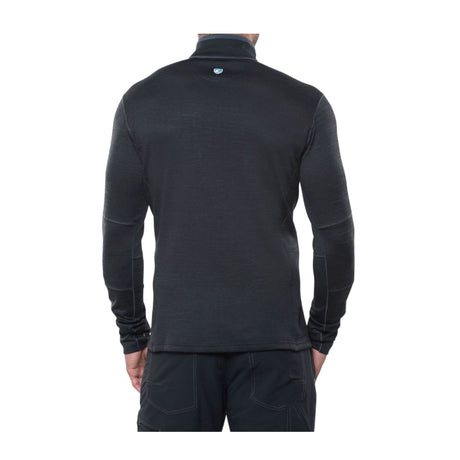 Kuhl Ryzer 1/4 Zip Hiking Shirt (Men) - Black/Koal Apparel - Top - Long Sleeve - The Heel Shoe Fitters