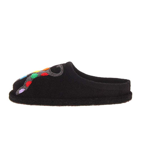 Haflinger Jack Slipper (Women) - Black Dress-Casual - Slippers - The Heel Shoe Fitters