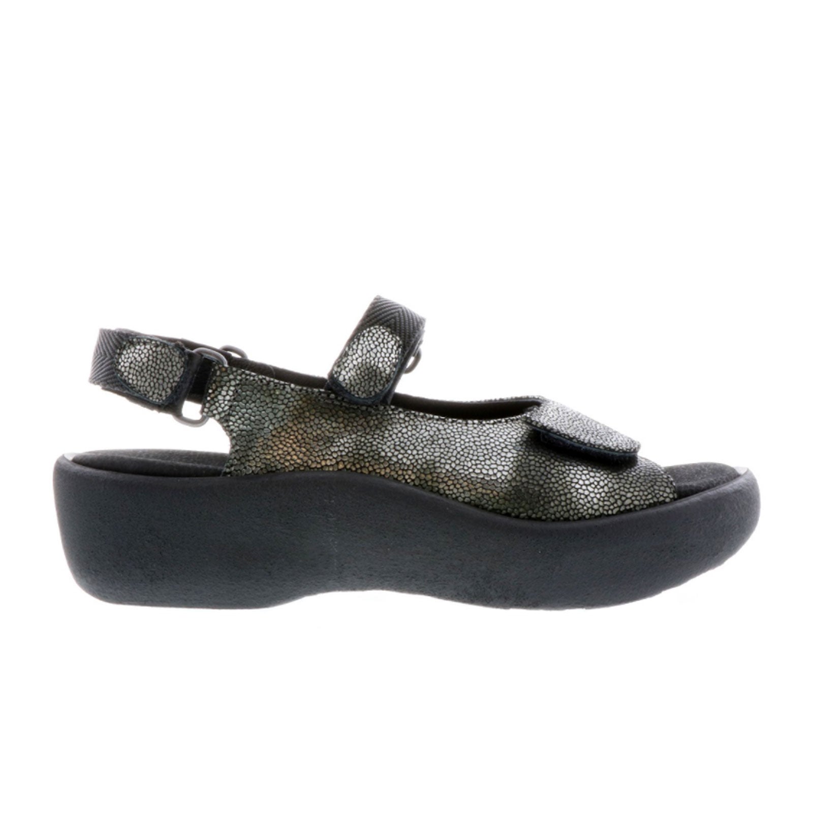 Wolky Jewel Backstrap Sandal Women Black Caviar