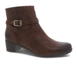 Dansko Cagney Ankle Boot (Women) - Brown Burnished Suede Boots - Casual - Mid - The Heel Shoe Fitters