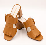 Wirth Duomo Heeled Sandal (Women) - Tan Sandals - Heel/Wedge - The Heel Shoe Fitters