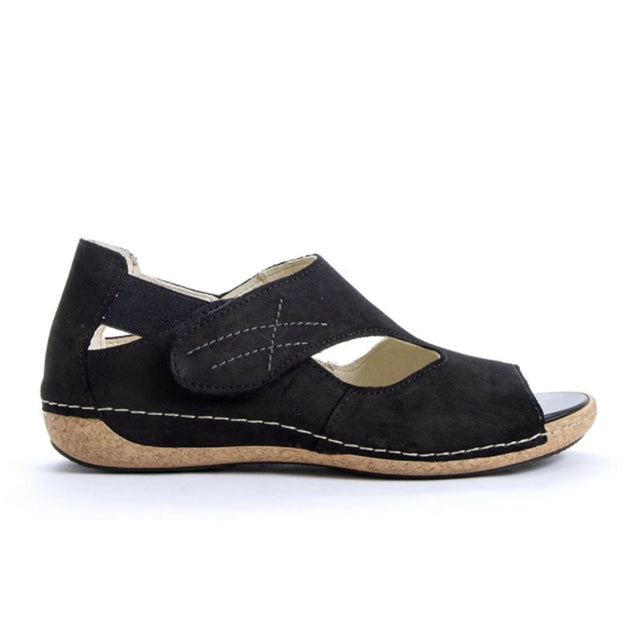 Waldlaufer Bailey 342004 Backstrap Sandal (Women) - Black Sandals - Backstrap - The Heel Shoe Fitters