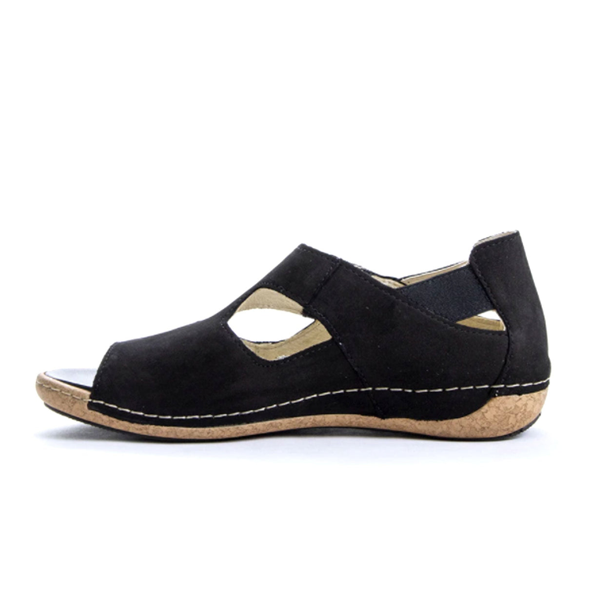 Waldlaufer Bailey 342004 Backstrap Sandal (Women) - Black Sandals - Backstrap - The Heel Shoe Fitters
