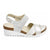 Waldlaufer Fiona 376007 Wedge Sandal (Women) - White Multi Sandals - Wedge - The Heel Shoe Fitters
